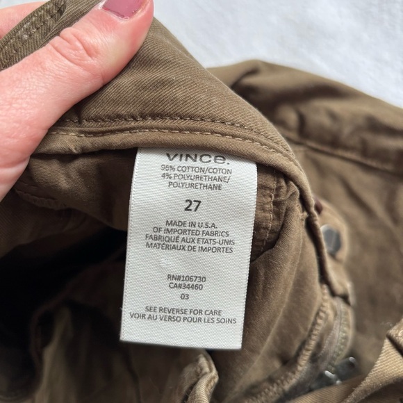 Vince Women’s Olive Green Straight Leg Pants - Picture 3 of 4